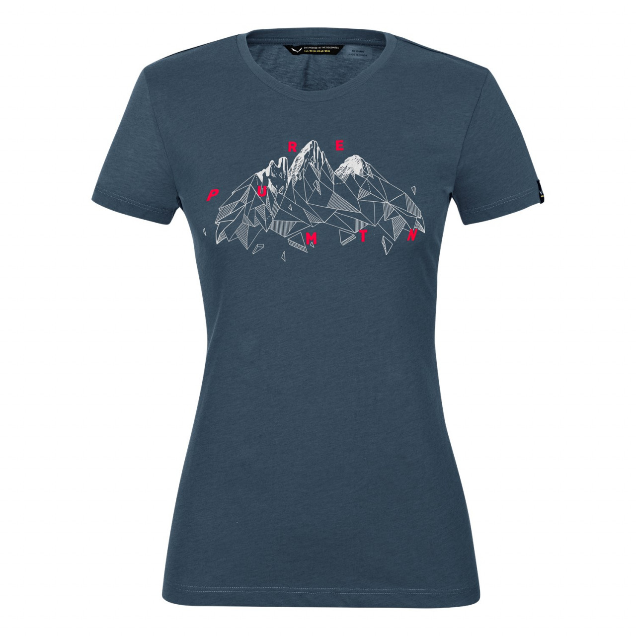 Salewa Women's Geometric Dry T-Shirts Blue/Navy LBO-538907